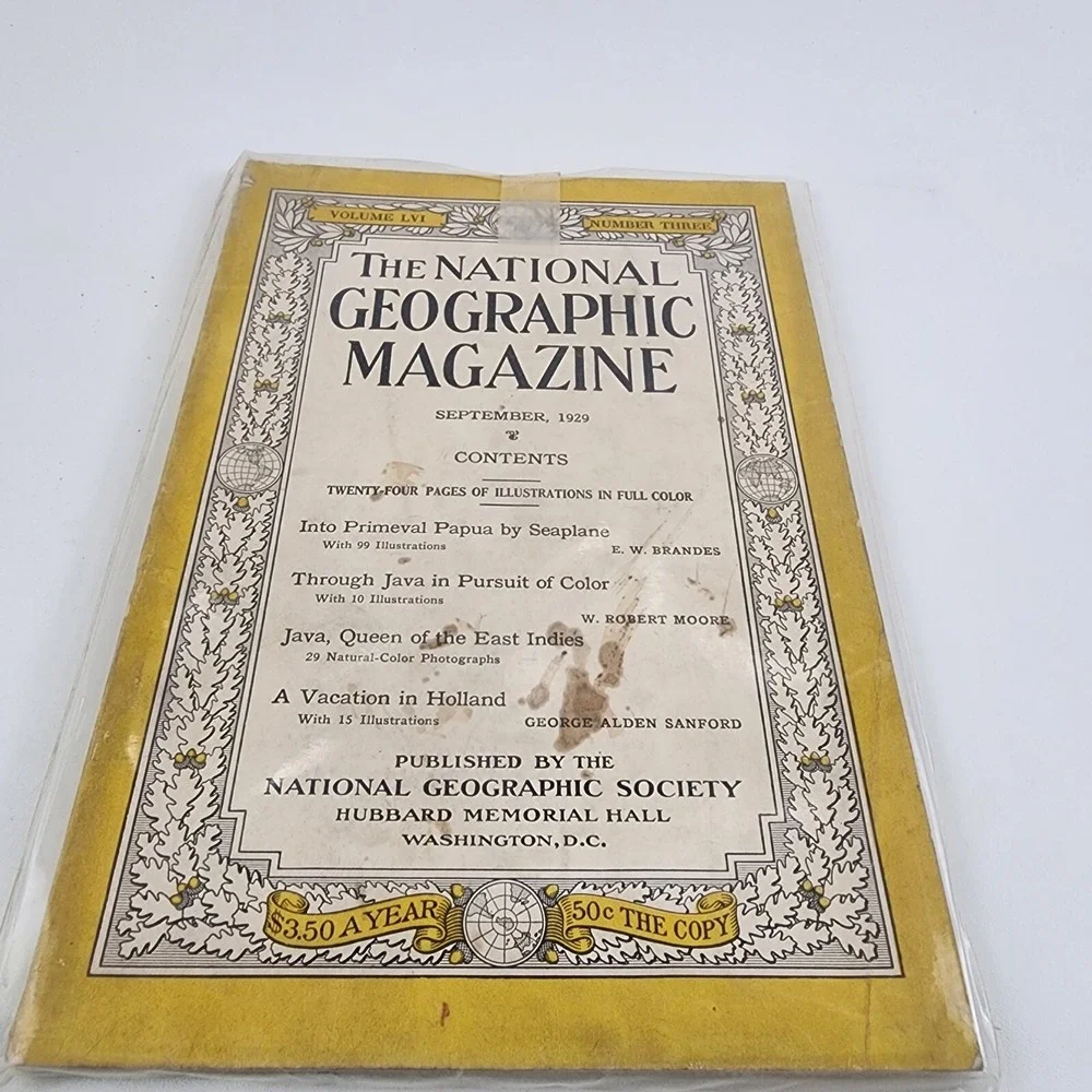 National Geographic Magazine September‎ 1929 No Insert